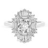 Engagement Ring in 18k Gold with Diamonds