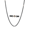 Gent Necklace in 14k Gold with Diamonds
