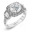 Engagement Ring in 18k Gold with Diamonds