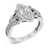 Engagement Ring in 18k Gold with Diamonds