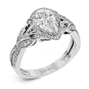 Engagement Ring in 18k Gold with Diamonds