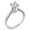 Engagement Ring in 18k Gold with Diamonds