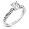 Engagement Ring in 18k Gold with Diamonds