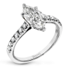 Engagement Ring in 18k Gold with Diamonds