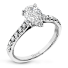 Engagement Ring in 18k Gold with Diamonds