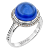 Color Ring in 18k Gold with Diamonds
