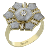 Color Ring in 14k Gold with Diamonds