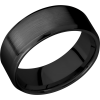 Zirconium 8mm beveled band