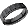 Zirconium 6mm flat band with spinning center
