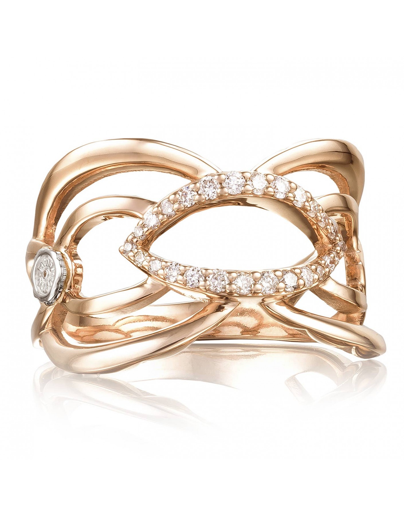 Crescent Trellis Ring