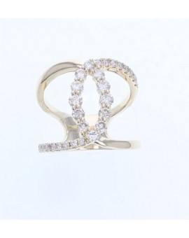14K Y/G RING 0.99 DIA