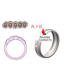 14K R/G RING 0.65 DIA