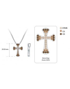 14K R/G PEND 0.51 DIA