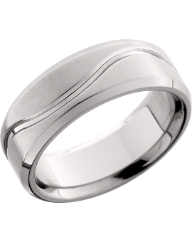 Titanium 8mm flat band