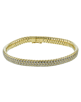 Gent Bracelet in 14k Gold with Diamonds