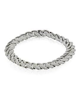 Gent Bracelet in 14k Gold with Diamonds