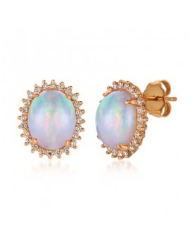 14K R/G EARR 0.33 DIA 2.40 OP |EW|