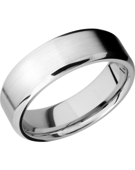 Cobalt chrome 7mm beveled band