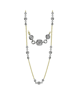 Necklace in 18k Gold with Diamonds