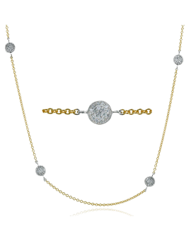 Necklace in 18k Gold with Diamonds