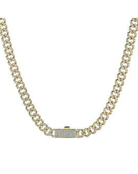 Necklace in 14k Gold with Diamonds
