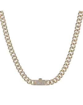 Necklace in 14k Gold with Diamonds