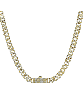 Necklace in 14k Gold with Diamonds