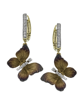 Earring in 18k Gold with Diamonds