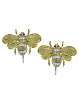 Earring in 18k Gold with Diamonds