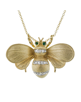 Pendant in 18k Gold with Diamonds