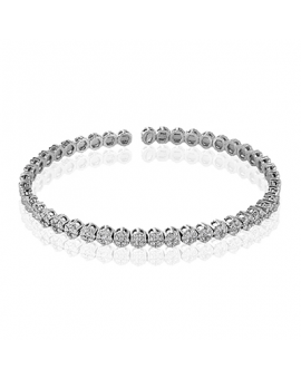 Bangle in 18k Gold with Diamonds