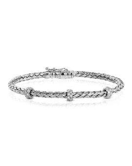 Bangle in 18k Gold with Diamonds