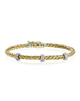 Bangle in 18k Gold with Diamonds