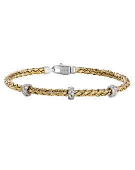 Bangle in 18k Gold with Diamonds