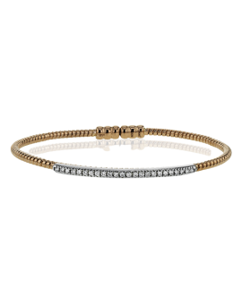 Bangle in 18k Gold with Diamonds