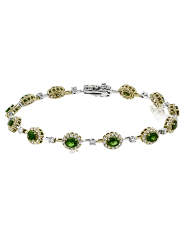 Color Bracelet in 18k Gold with Diamonds
