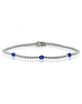 Color Bracelet in 18k Gold with Diamonds