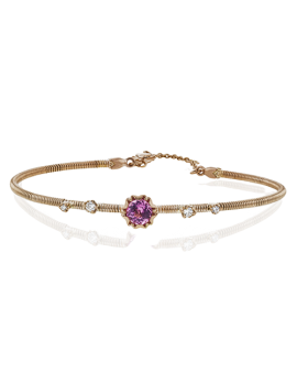 Bangle in 18k Gold with Diamonds