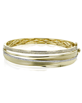 Bangle in 18k Gold with Diamonds