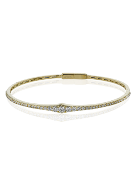 Bangle in 18k Gold with Diamonds