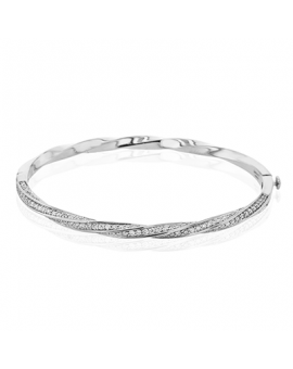 Bangle in 18k Gold with Diamonds