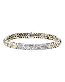 Gent Bracelet in 14k Gold with Diamonds