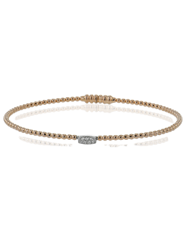 Bangle in 18k Gold with Diamonds