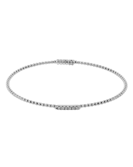 Bangle in 18k Gold with Diamonds