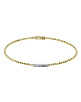 Bangle in 18k Gold with Diamonds