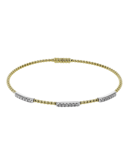 Bangle in 18k Gold with Diamonds