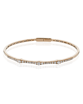 Bangle in 18k Gold with Diamonds