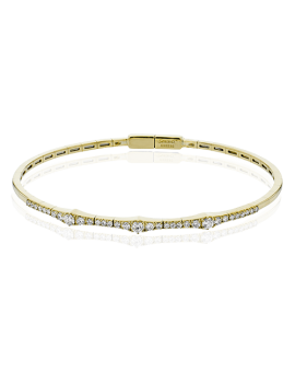 Bangle in 18k Gold with Diamonds