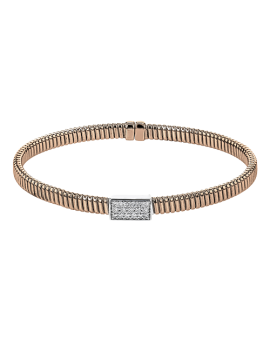 Bangle in 18k Gold with Diamonds