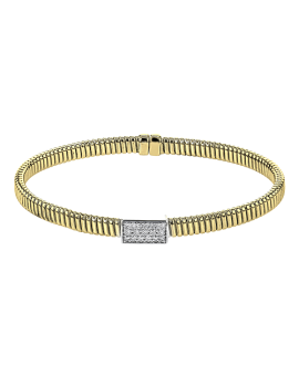 Bangle in 18k Gold with Diamonds